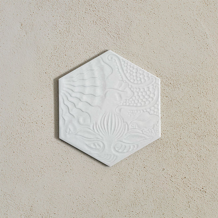 Barcelona White | Hexagon Tile | 25cm x 22cm