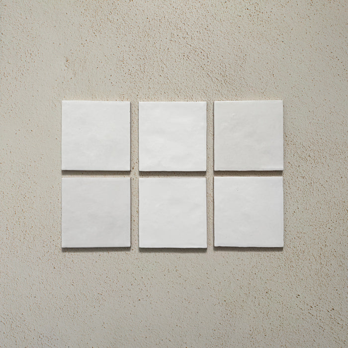 Zellij White Gloss Square | Moroccan Style | 13.2cm x 13.2cm