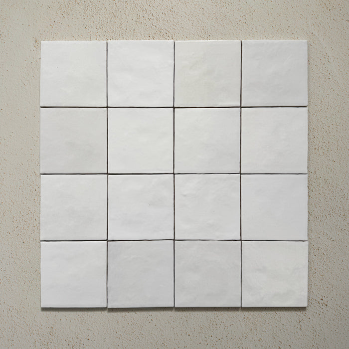 Zellij White Gloss Square | Moroccan Style | 13.2cm x 13.2cm