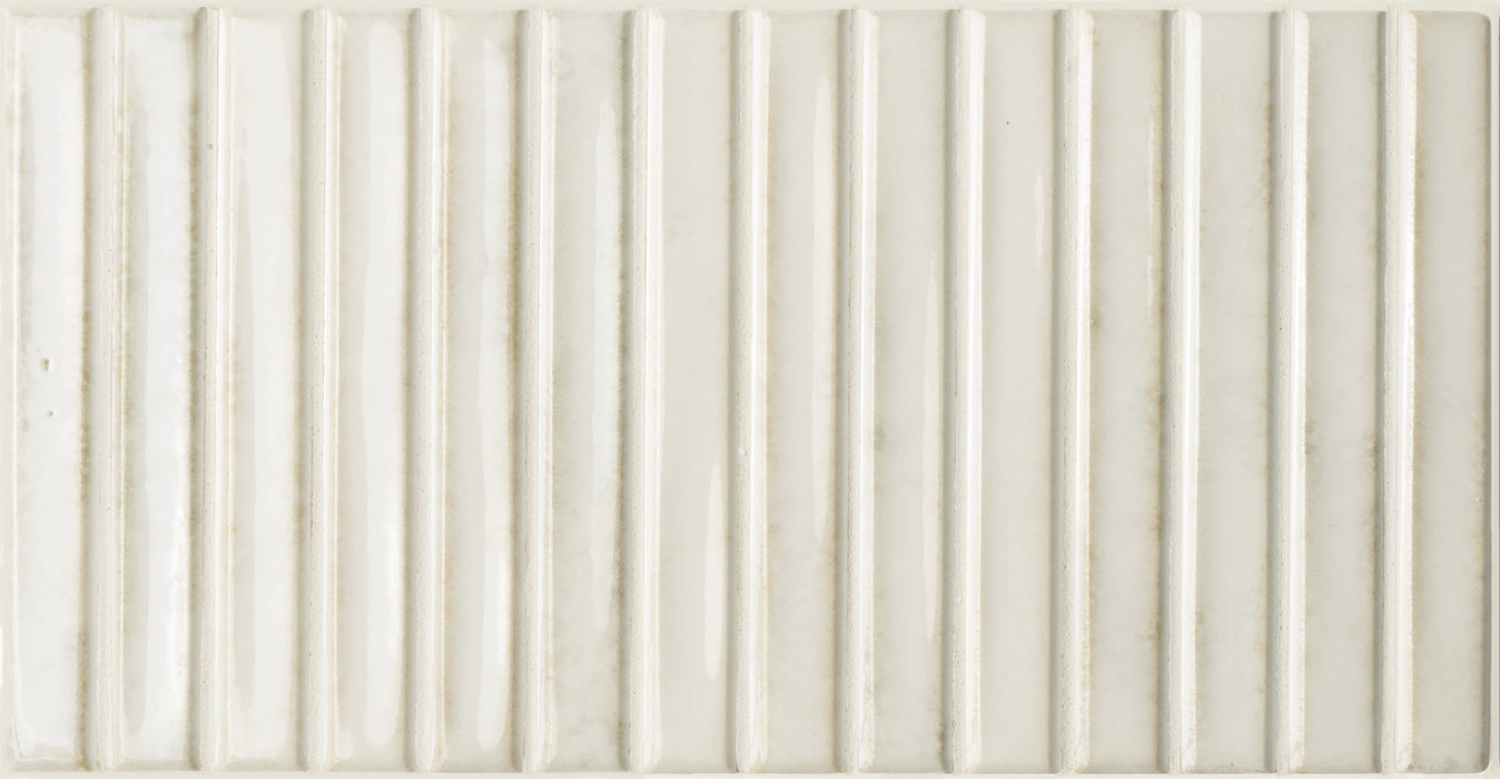 Elazar DECOR Tile | Blanco | Wall Tile | 5cm x 25cm | CUT TILE SAMPLE