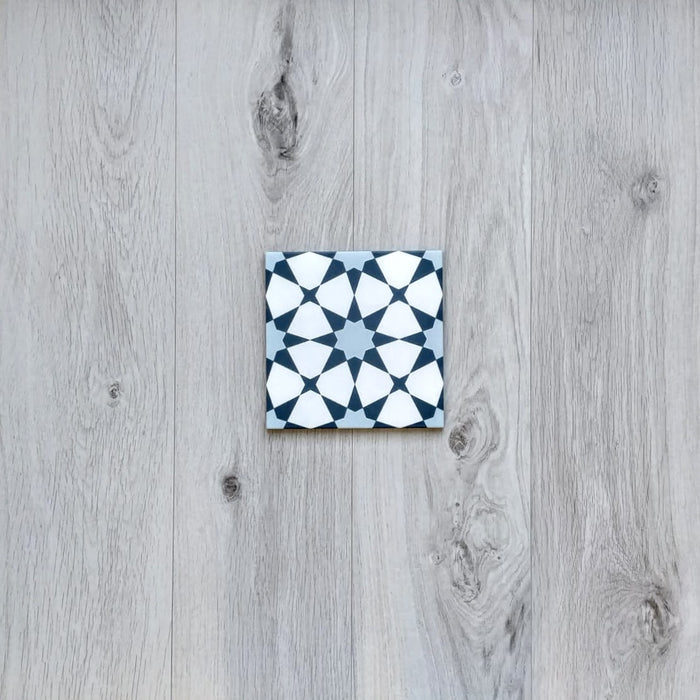 Agraba Azul Blue Tile | Blue Tiles | 20cm x 20cm | Moroccan Wall & Floor Tiles