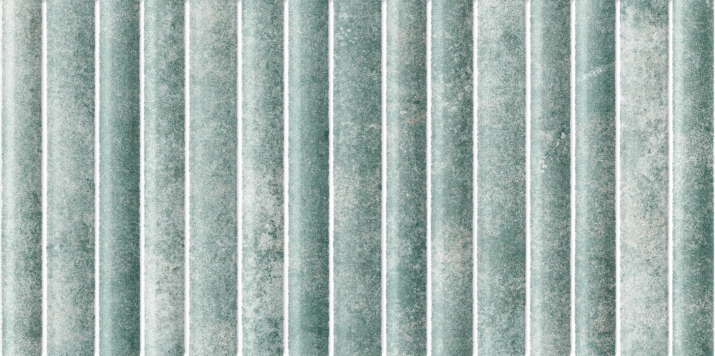 FULL TILE SAMPLE Nancy Aloe Fluted Stone Wall Tile | 15cm x 30cm