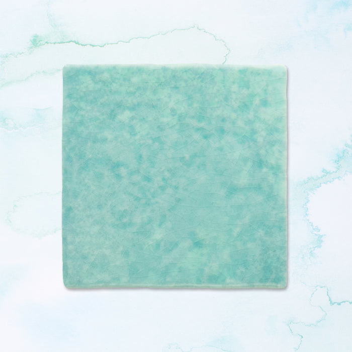 Malaga Aqua Square | Gloss | Wall Tile | 10cm x 10cm