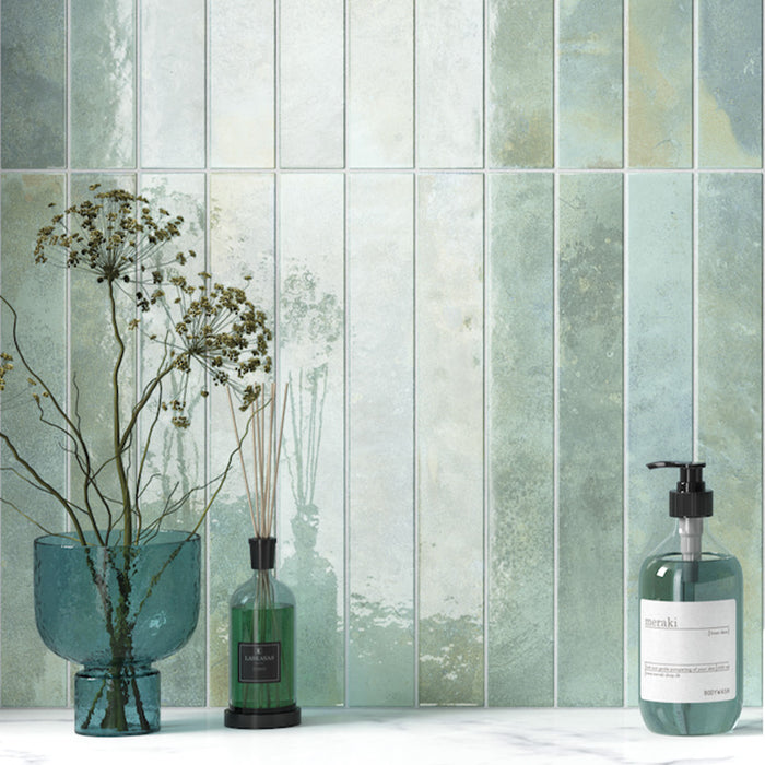 Maldives Celadon Green | Gloss | Wall Tiles | 5cm x 40cm