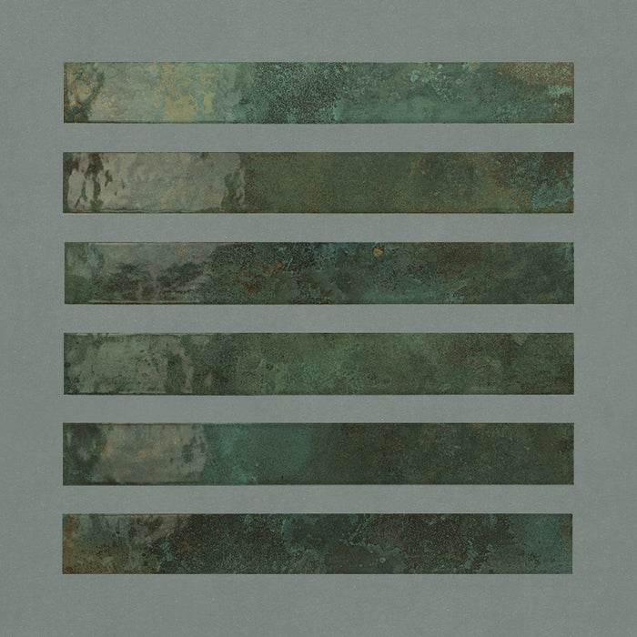 Maldives Pine Green | Gloss | Wall Tiles | 5cm x 40cm