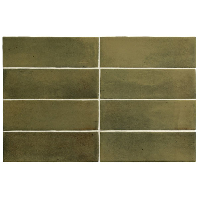 Atlas Mini Brick MATT Verde 5cm x 15cm FULL TILE SAMPLE