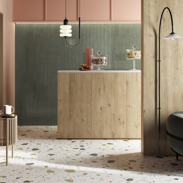 Fragmenta Light Terrazzo Effect Porcelain Tiles 60cm x 120cm