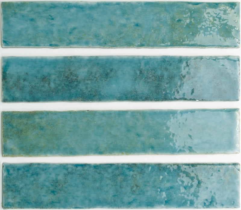 Elazar Brick Tile | Azul Blue | Wall Tile | 5cm x 25cm