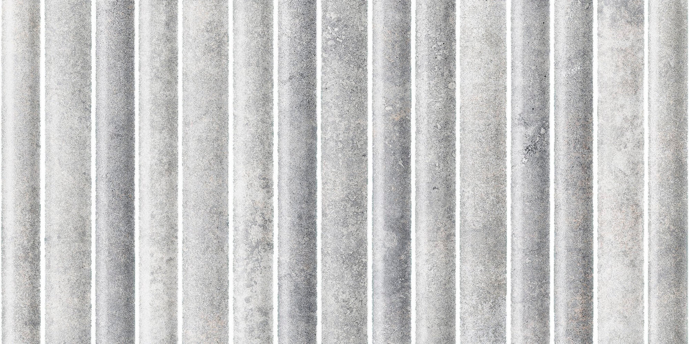 Nancy Blanco Fluted Stone Wall Tile | 15cm x 30cm