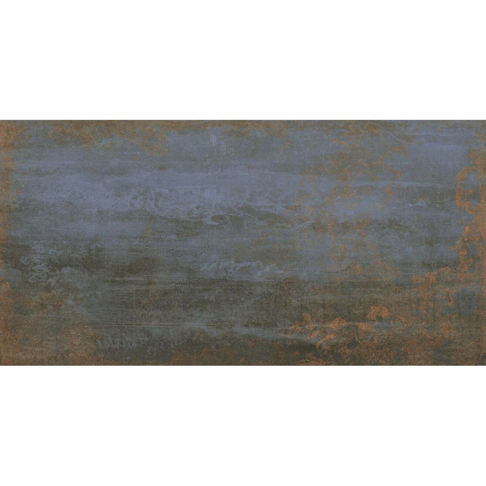 Furnace Blue Oxide Metallic Porcelain 30cm x 60cm CUT TILE SAMPLE