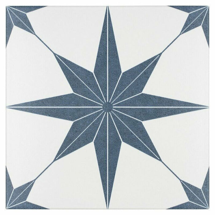 Pole Star Blue Star 25cm x 25cm FULL TILE SAMPLE