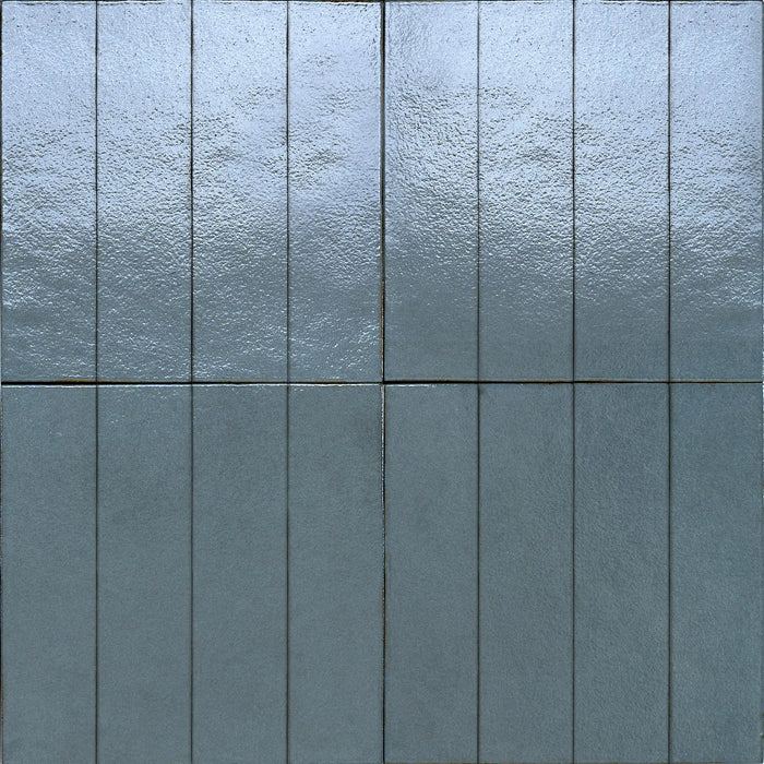 Kutani Laguna Blue Porcelain Wall Tiles & Floor Tiles 9.1cm x 37.5cm