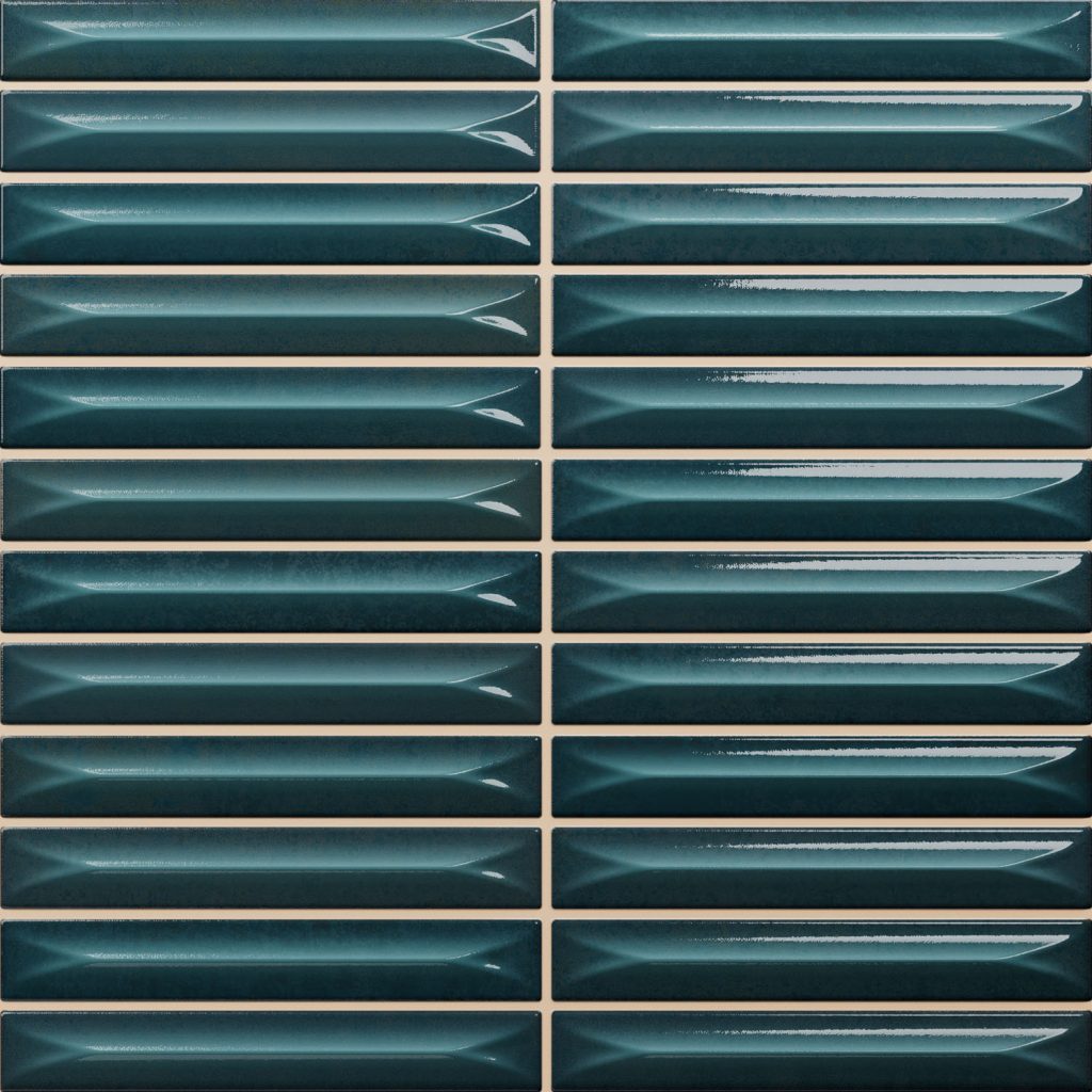FULL TILE SAMPLE Durban Decor Blue Wall Tile — Artisan Tile Company