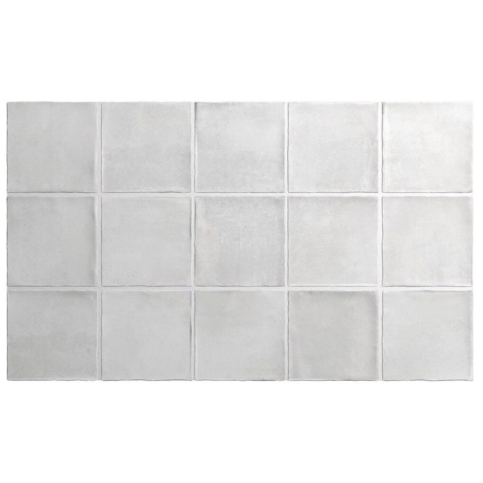 Shoreditch Square Ice Matt Porcelain Wall Tiles & Floor Tiles 10cm x 10cm Outdoor Tiles FULL TILE SAMPLE