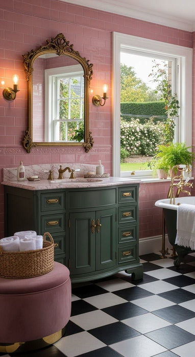 Chessboard White Tiles | Patchwork Tiles | Floor Tiles - 25cm x 25cm