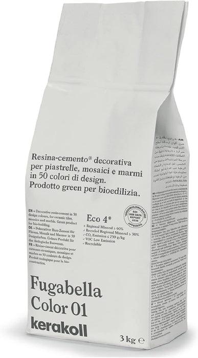 Kerakoll | Fugabella Color | Colour No. 01 | Cotton White | 3kg