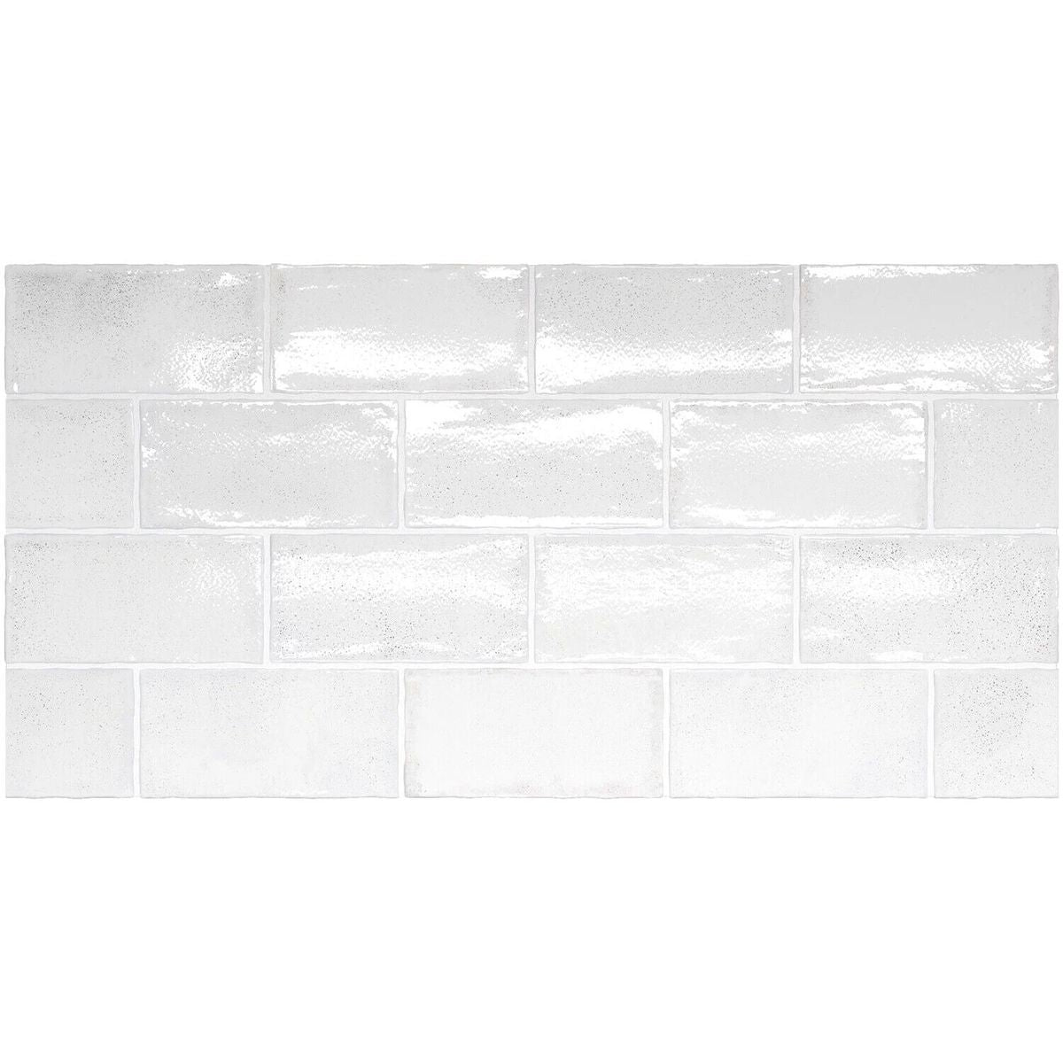 Cotswolds Rustic White Blanca Rustic Gloss Wall Tiles 7.5 X 15cm FULL ...