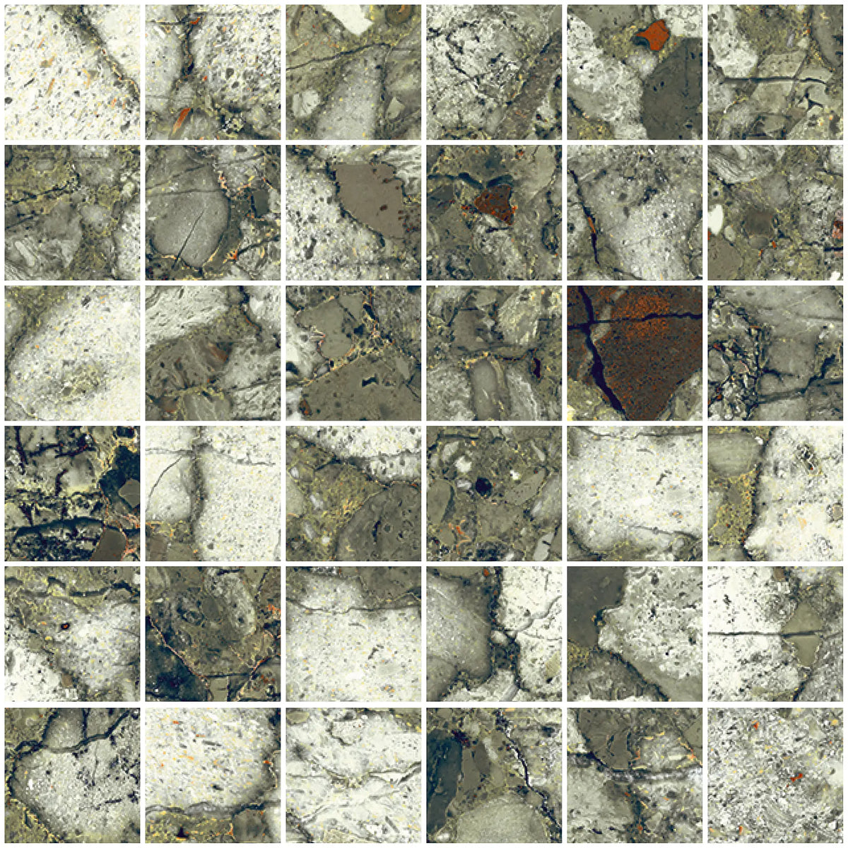 CUT MOSAIC SAMPLE Venetian Terrazzo Emerald Matt Mosaics 30cm x 30cm ...