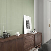 Rippled Brick 3D DECOR Tile | Tansy Green | Matt| 5cm x 20cm