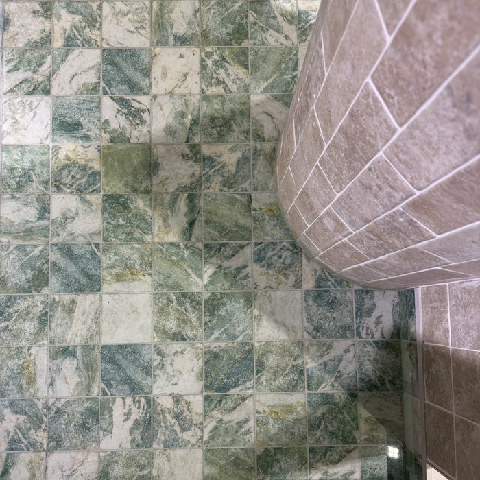 Giovanni Square Salvia Vintage Marble Wall & Floor Tiles 11cm x 11cm