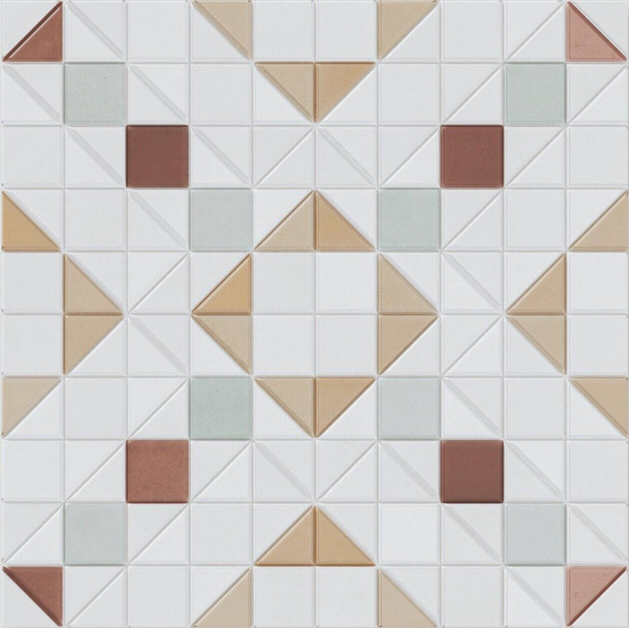 Belgravia Grand Mosaic Victorian style patterned Tiles 28cm x 28cm FULL TILE SAMPLE