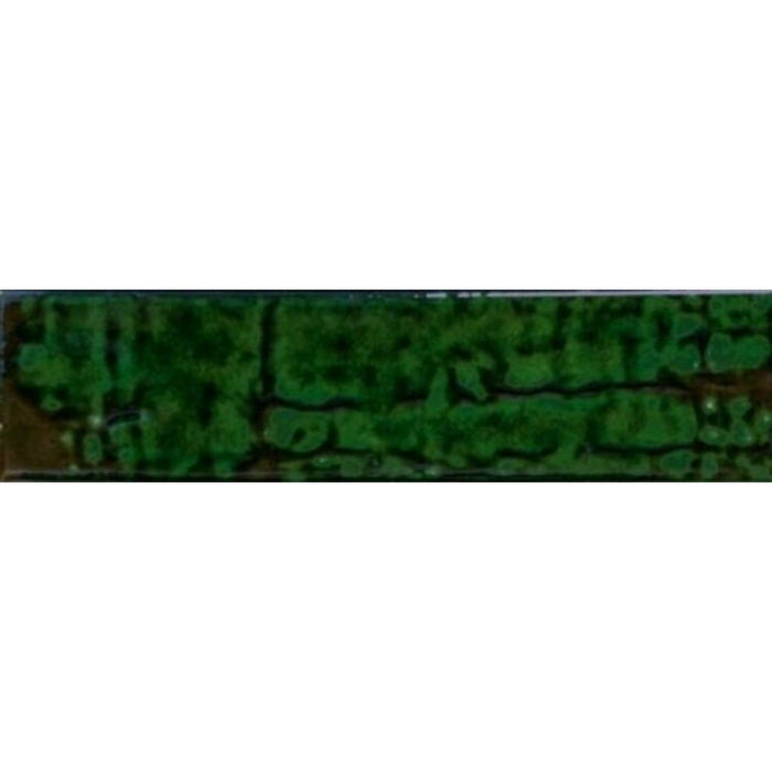 Molten Metallic Emerald Green Moroccan Wall Tiles 7.4cm x 29.7cm