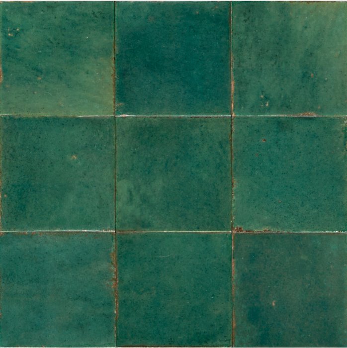Mizu SQUARE Tile | Green Tile | Wall & Floor Tiles | 10cm x 10cm  FULL TILE SAMPLE