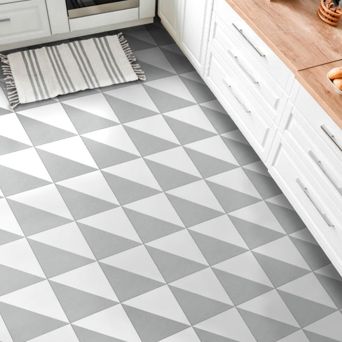 Magic Triangle Grey Tile | Porcelain Wall & Floor Tile | Indoor & Outdoor Tile