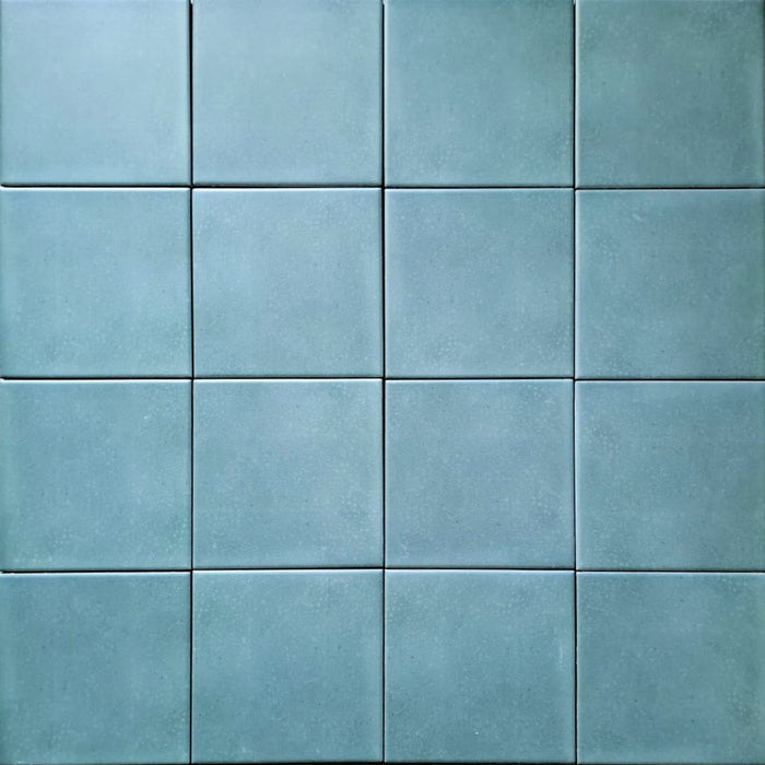 Hammamet Green Base MINI Moroccan Porcelain Wall & Floor Tile 15cm x 15cm