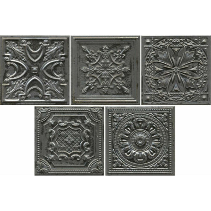 Regent Tin Lead Embossed Wall Panel Tiles FULL TILE SAMPLE