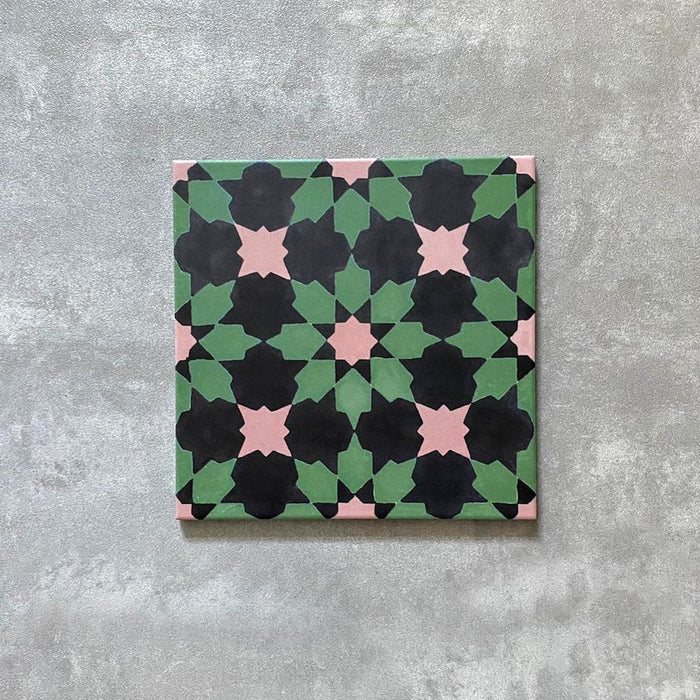 Mamounia Orchard Tile | Multicoloured | Moroccan Tiles | Wall & Floor | 20cm x 20cm