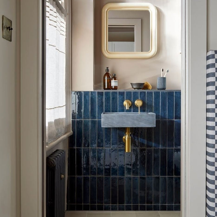 Durban Tile | Gloss Blue | Handmade Effect | Rustic Tile | 7.5cm x 30cm