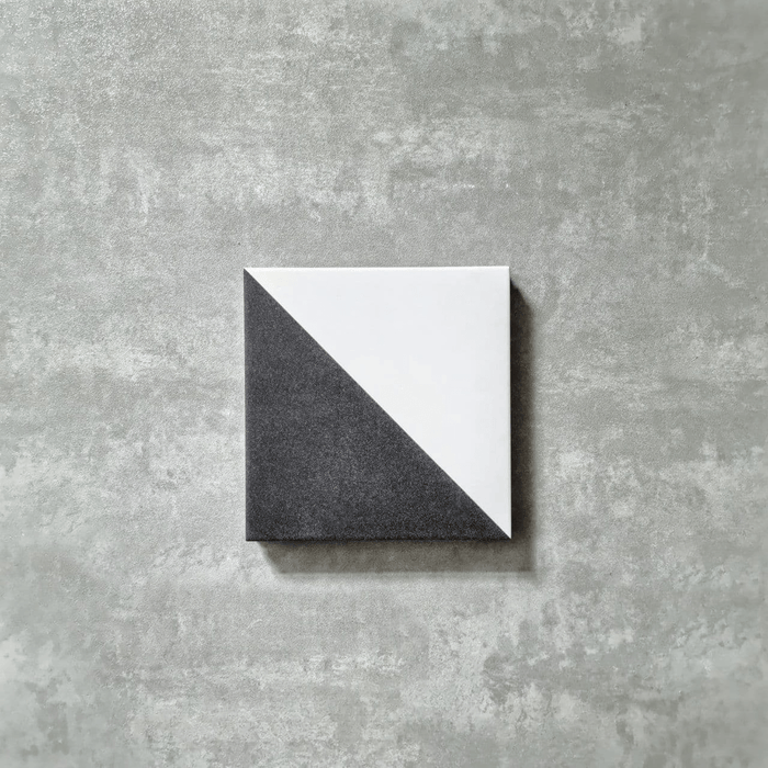 Magic Triangle Black Tile | Wall & Floor Tiles | Porcelain Tile | 20cm x 20cm