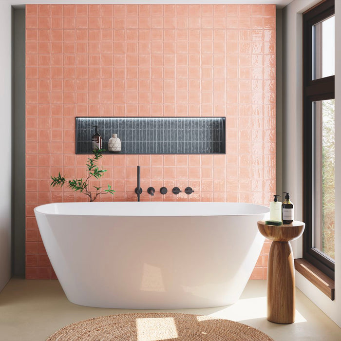 Patisserie Tile | Coral Pink | Wall Tile | 20m x 20cm