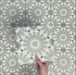 Video showcasing Fizaan Jade Green Moroccan-style 20×20cm porcelain tile featuring a soft green and white geometric star pattern.