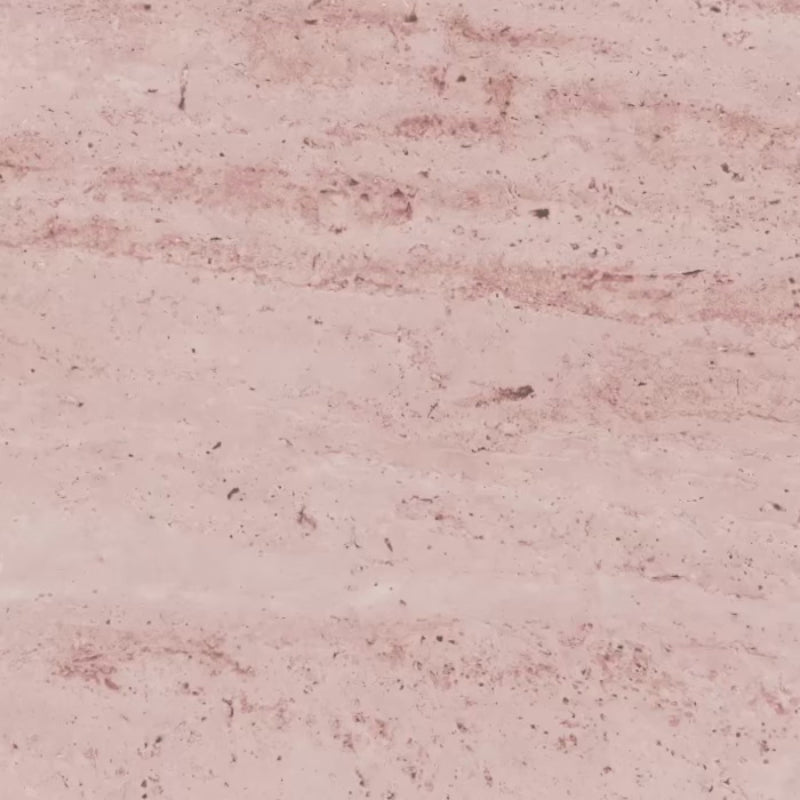 Beijing Rose Pink Brick 5.1x16.1cm Moroccan-style ceramic wall tiles, shown in a video highlighting their soft pink hues, subtle glaze variation and glossy handcrafted finish.