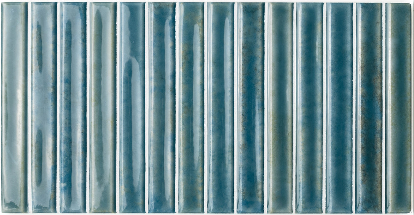 Elazar DECOR Tile | Prussian | Wall Tile | 5cm x 25cm | CUT TILE SAMPLE