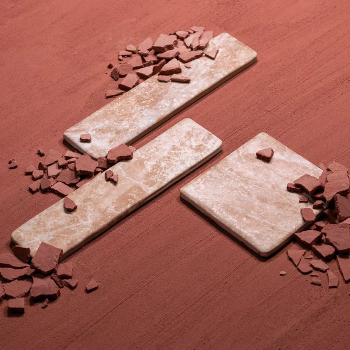 Giovanni Square Rouge Vintage Marble Wall & Floor Tiles 11cm x 11cm