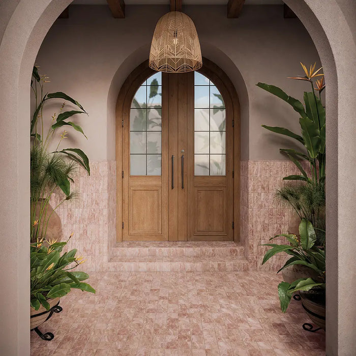 Giovanni Brick Rouge Vintage Marble Wall & Floor Tiles 5.4cm x 22cm