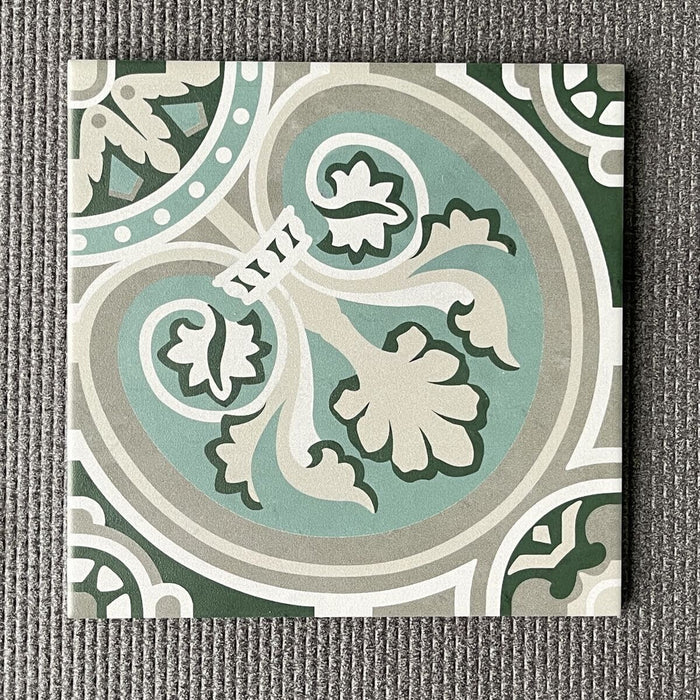 Europa Toulouse Tile | Victorian Green Tiles | 20cm x 20cm