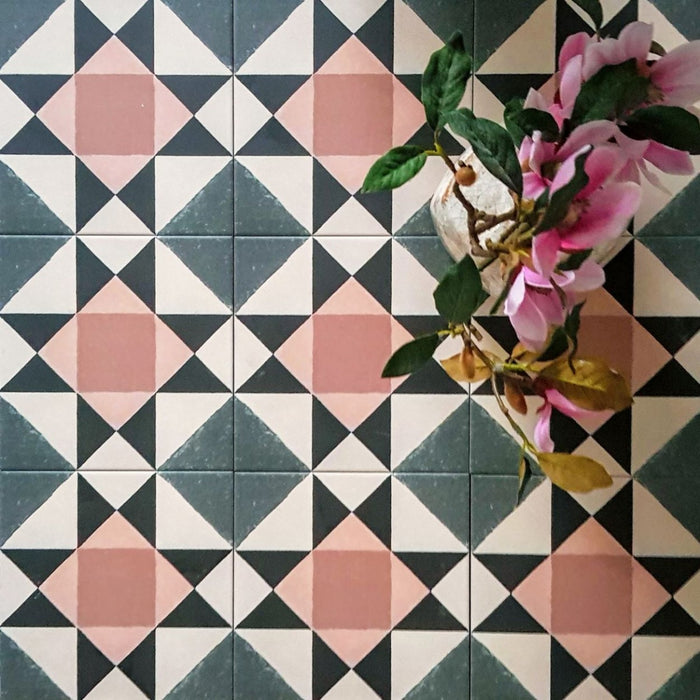 Maison Rose Pink Victorian 20cm x 20cm FULL TILE SAMPLE