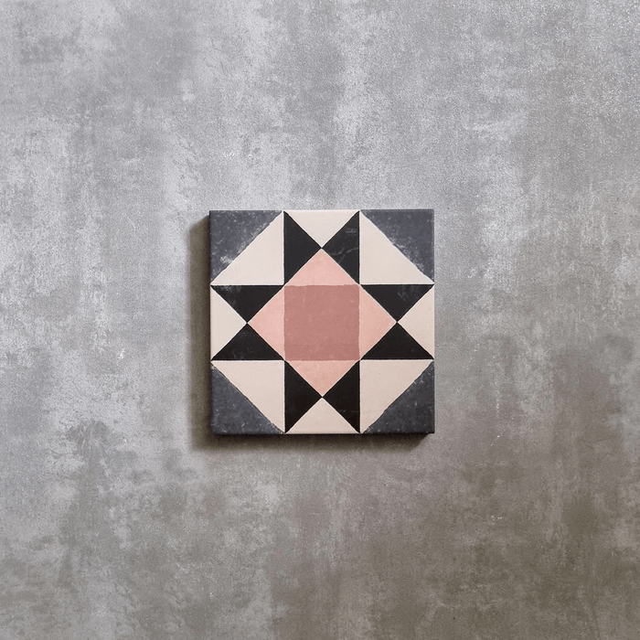 Tile Socket Maison MINI Rose Pink Decor Victorian Tile 15cm x 15cm — Artisan Tile ...