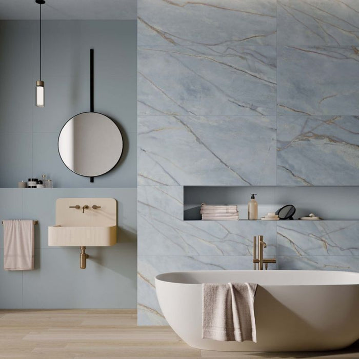 Bassano River Blue Matt | Porcelain Wall & Floor Tiles | 60cm x 120cm