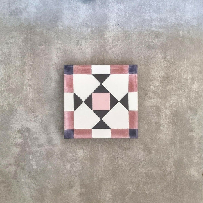 Ravine Rose Moroccan Pattern Tile 20cm x 20cm