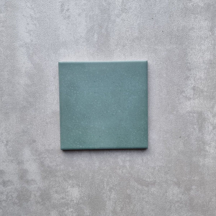 Hammamet Green Base MINI Moroccan Porcelain Wall & Floor Tile 15cm x 15cm