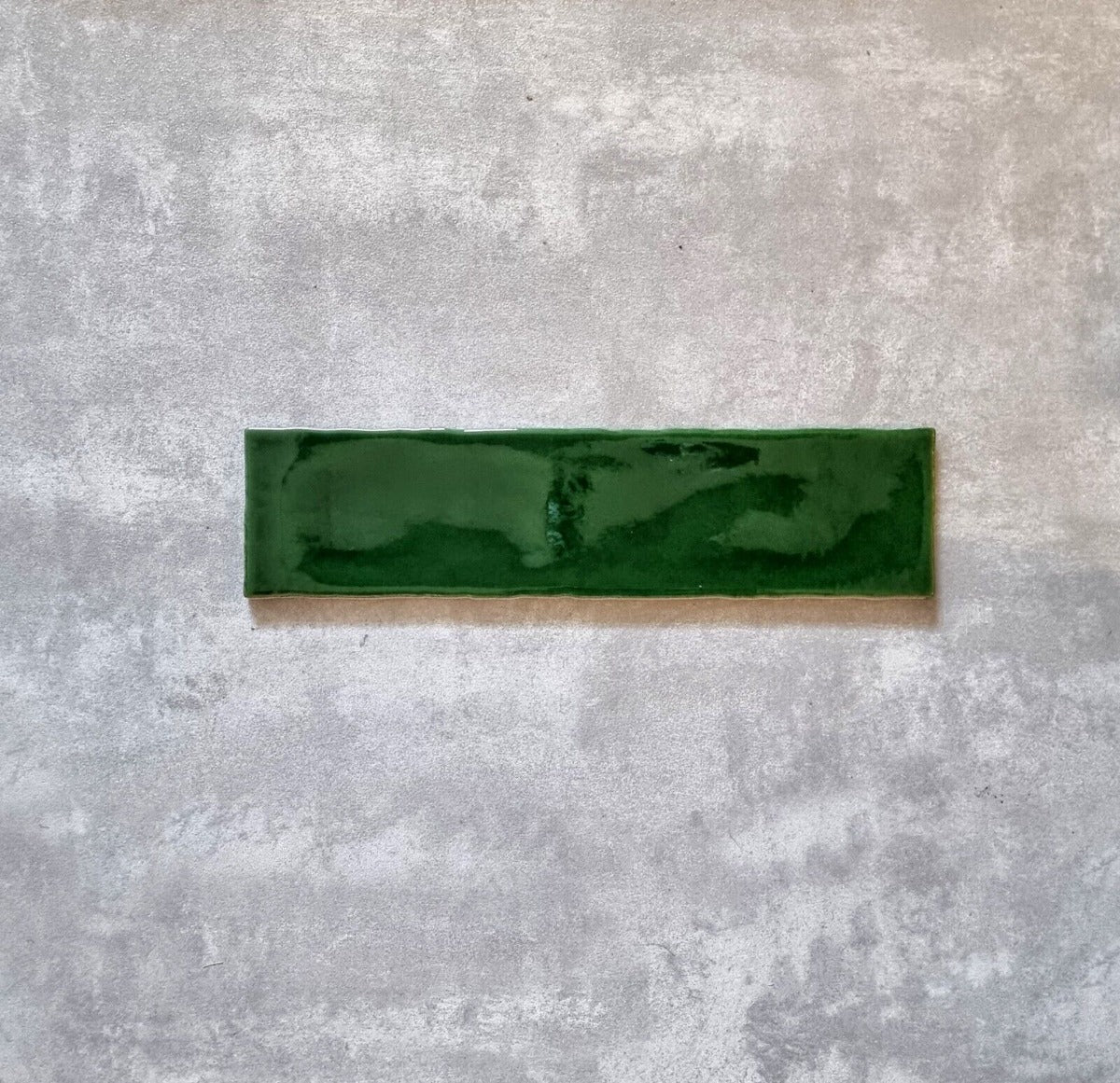Countryside Rustic GREEN GLOSS 7.5cm x 30cm FULL TILE SAMPLE — Artisan ...