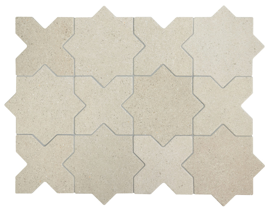 1x Dohar Sands Star 1x Dohar Sands Cross FULL TILE SAMPLE