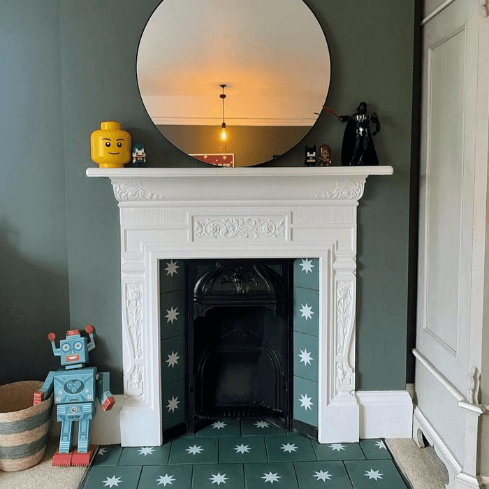 Nova Star Decor Green 20cm x 20cm FULL TILE SAMPLE