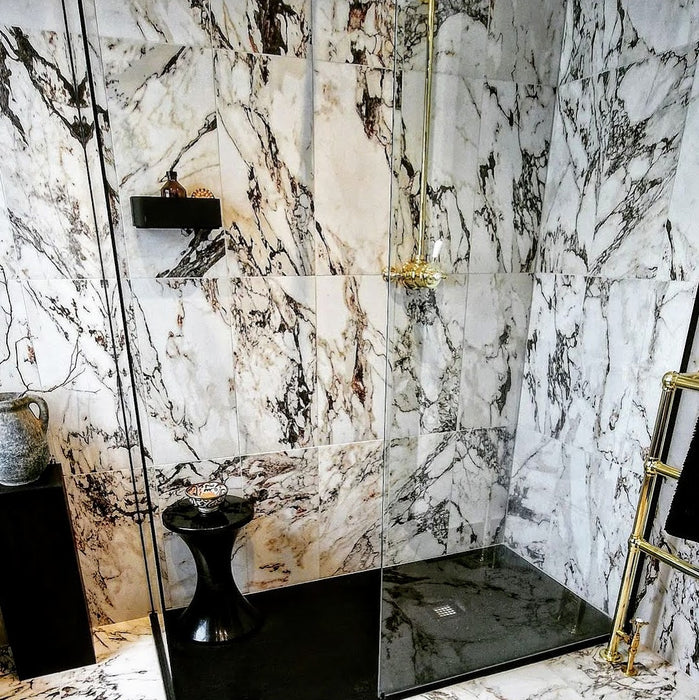 Maine Capraia Matt Marble Porcelain 30cm x 60cm CUT TILE SAMPLE