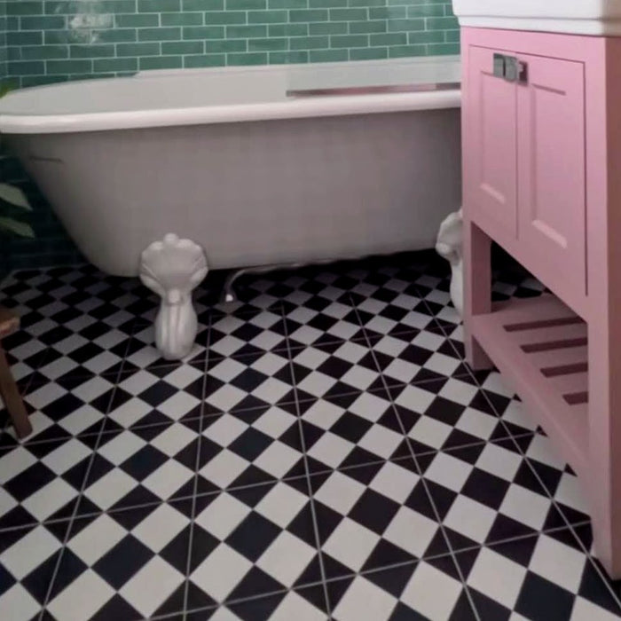 Mulhouse Victorian Large Diamond 20cm x 20cm FULL TILE SAMPLE